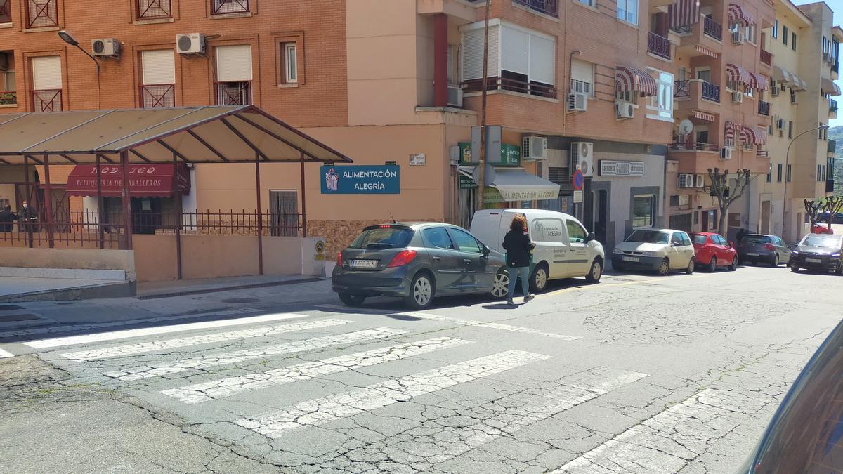 Tramo de la calle Marqués de Ceballos que permanecerá cortado al tráfico.