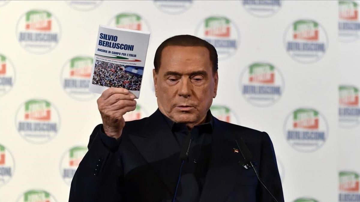 El exprimer ministro Silvio Berlusconi, el domingo.