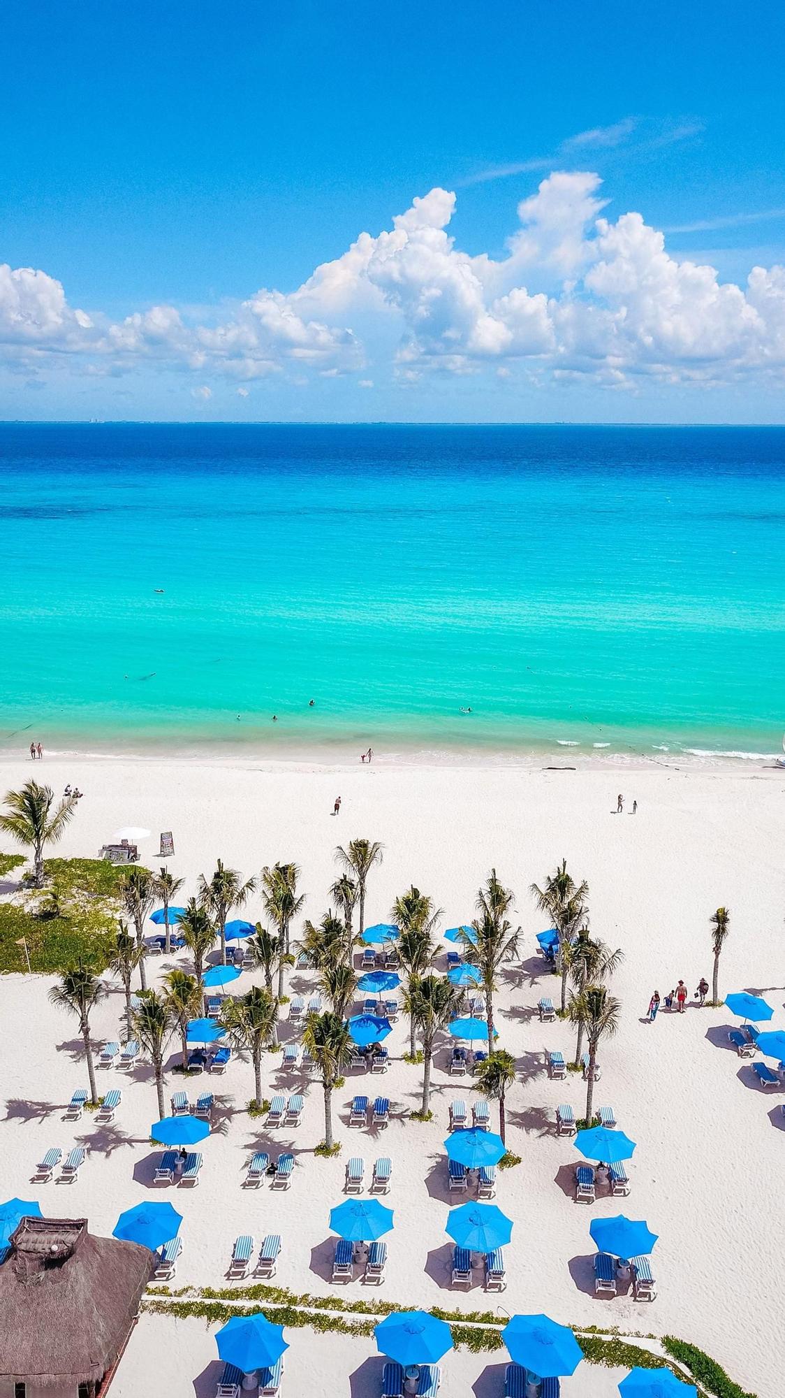 Playa privada del hotel The Reef Playacar