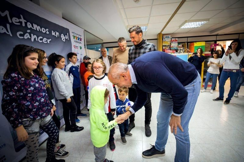 Cristian Álvarez, Andoni Cedrún y  Xavi Aguado en Aspanoa