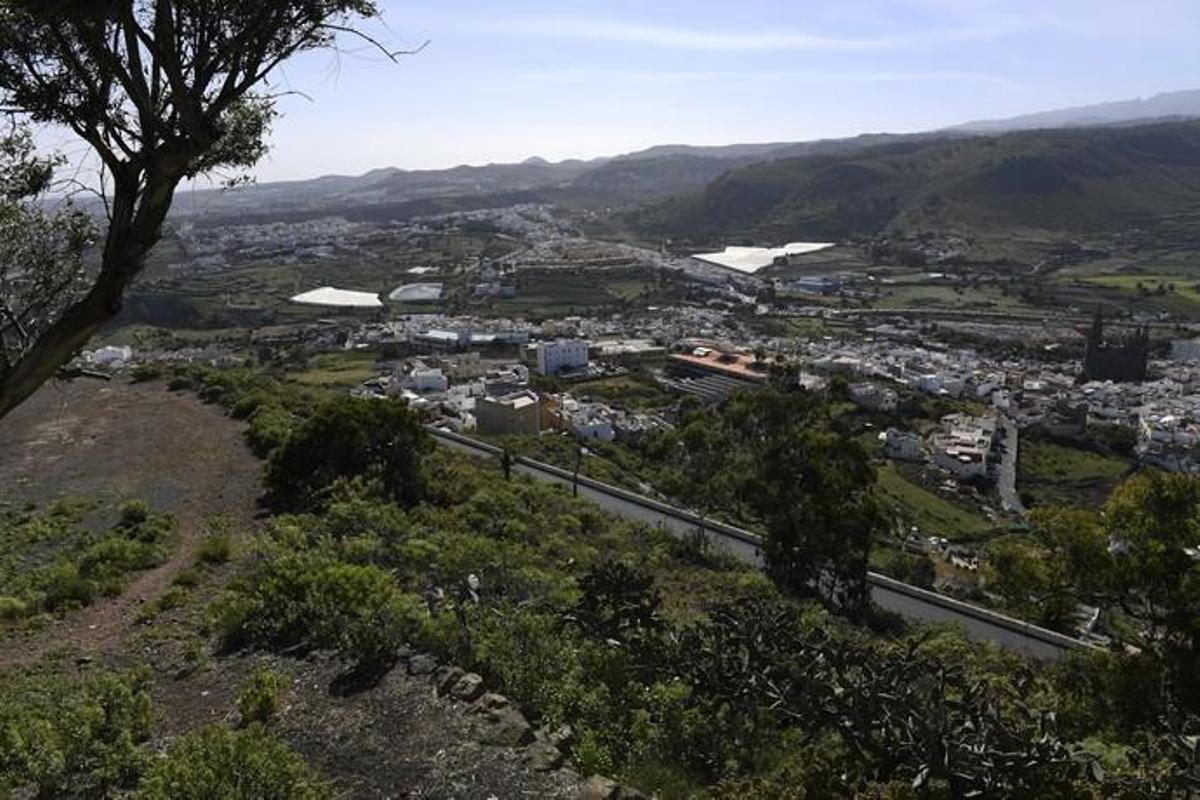 GRAN CANARIA 14-01-2019 ARUCAS. METEOROLOGIA. Calima. Vistas desde la Montaña de Arucas  FOTOS: JUAN CASTRO