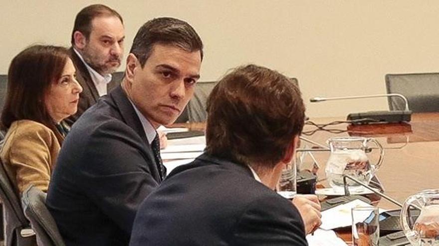 Pedro Sánchez, en una reunión del Comité Técnico del coronavirus.