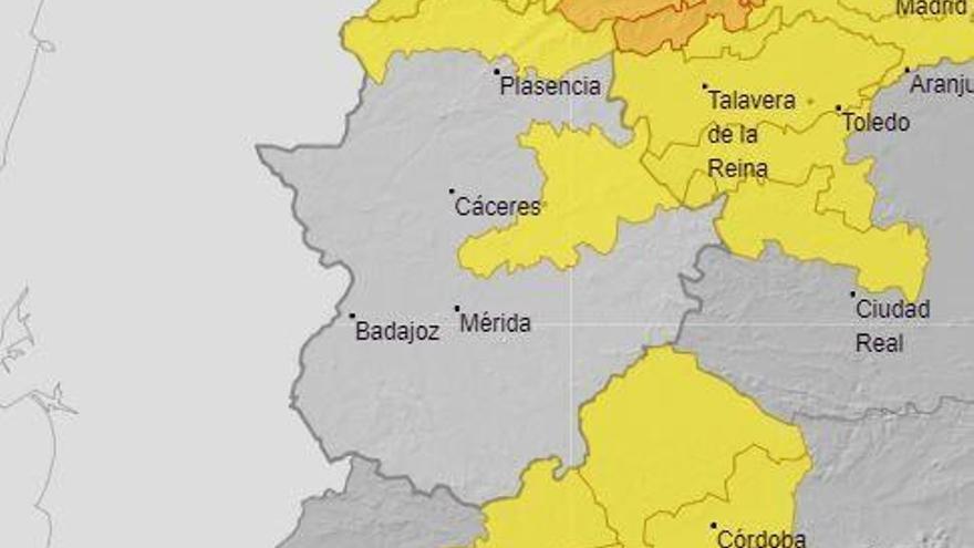 Alerta por lluvias y tormentas este jueves en el norte de Cáceres y el viernes también en Villuercas