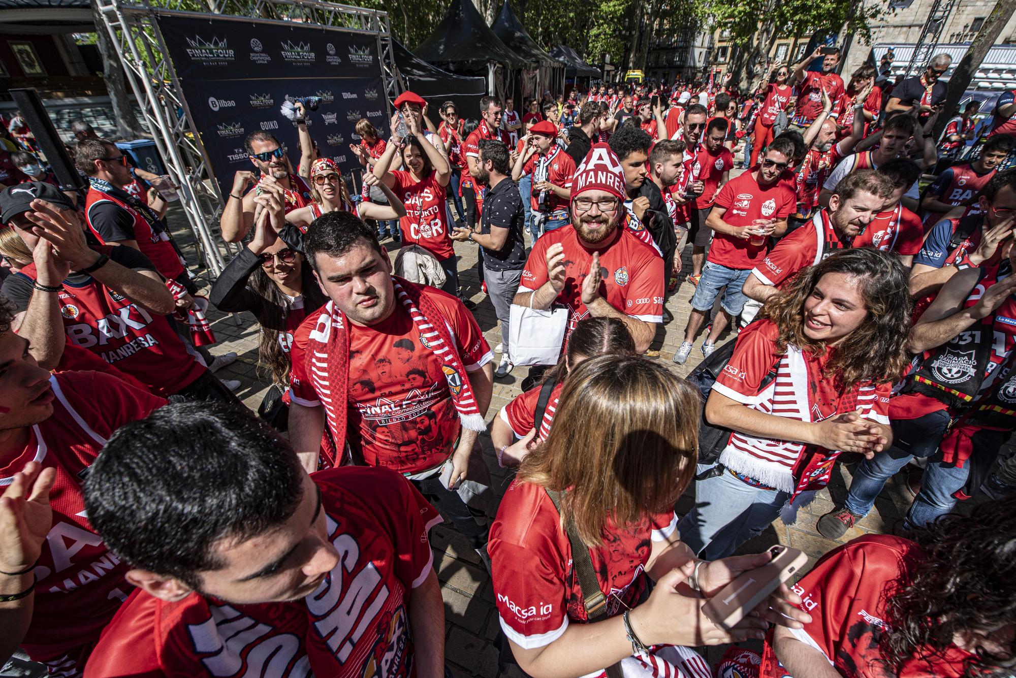 #RoadtoBilbao: Les millors imatges de l'afició abans de la gran final Baxi-Tenerife