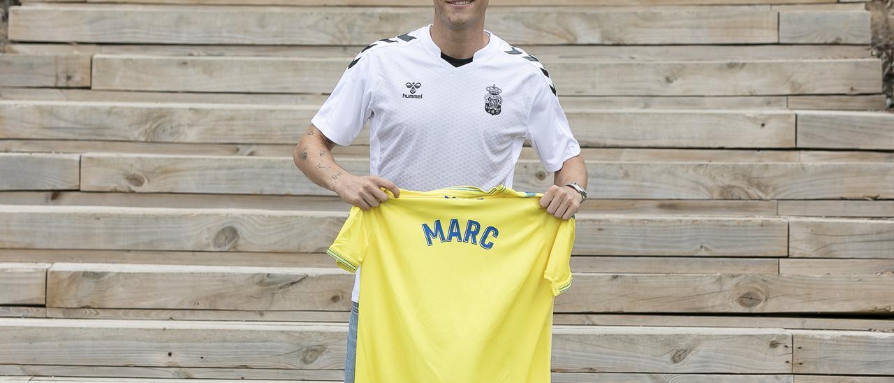 Marc Cardona, con la camiseta de la UD.