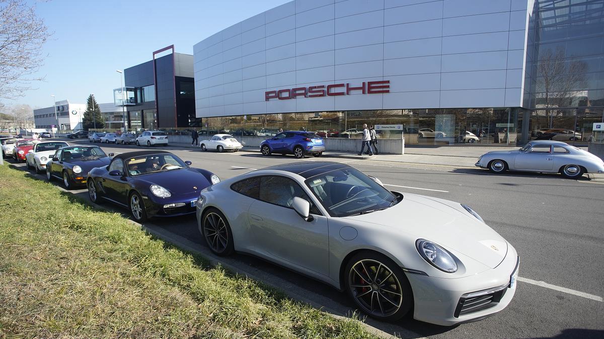 Ruta de Porsches per Girona.