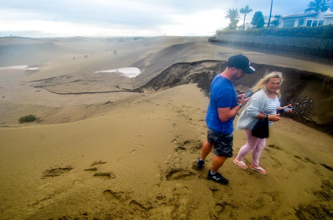 El paso de Hermine por el sur grancanario este domingo