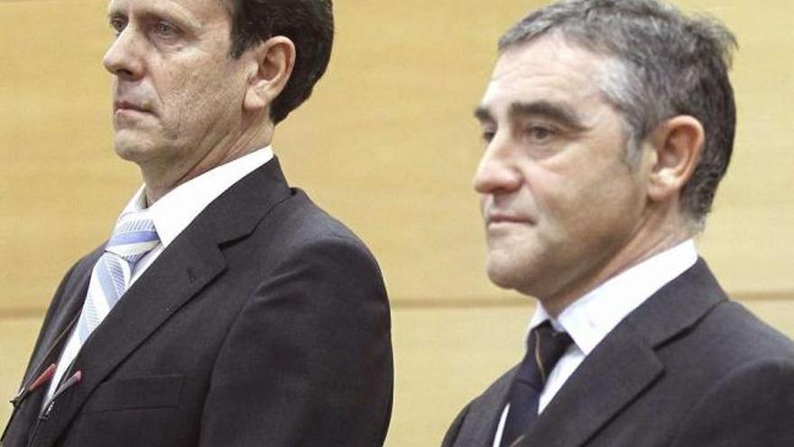 Eufemiano Fuentes y José Ignacio Labarta, en el juicio de la &#039;operación Puerto&#039;. / chema moya