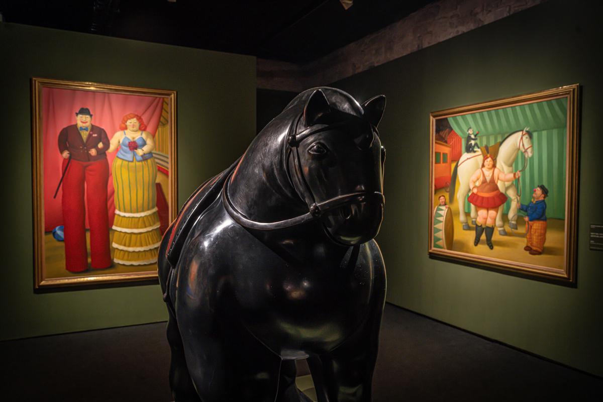 Barcelona 13/02/2025 Icult. Presentación y visita a la exposición Fernando Botero: un maestro universal. En el Palau Martorell. AUTOR: MANU MITRU