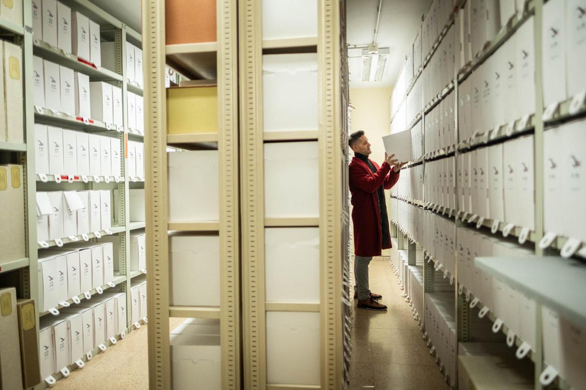 Daniel Melián, responsable del Archivo Histórico de La Laguna