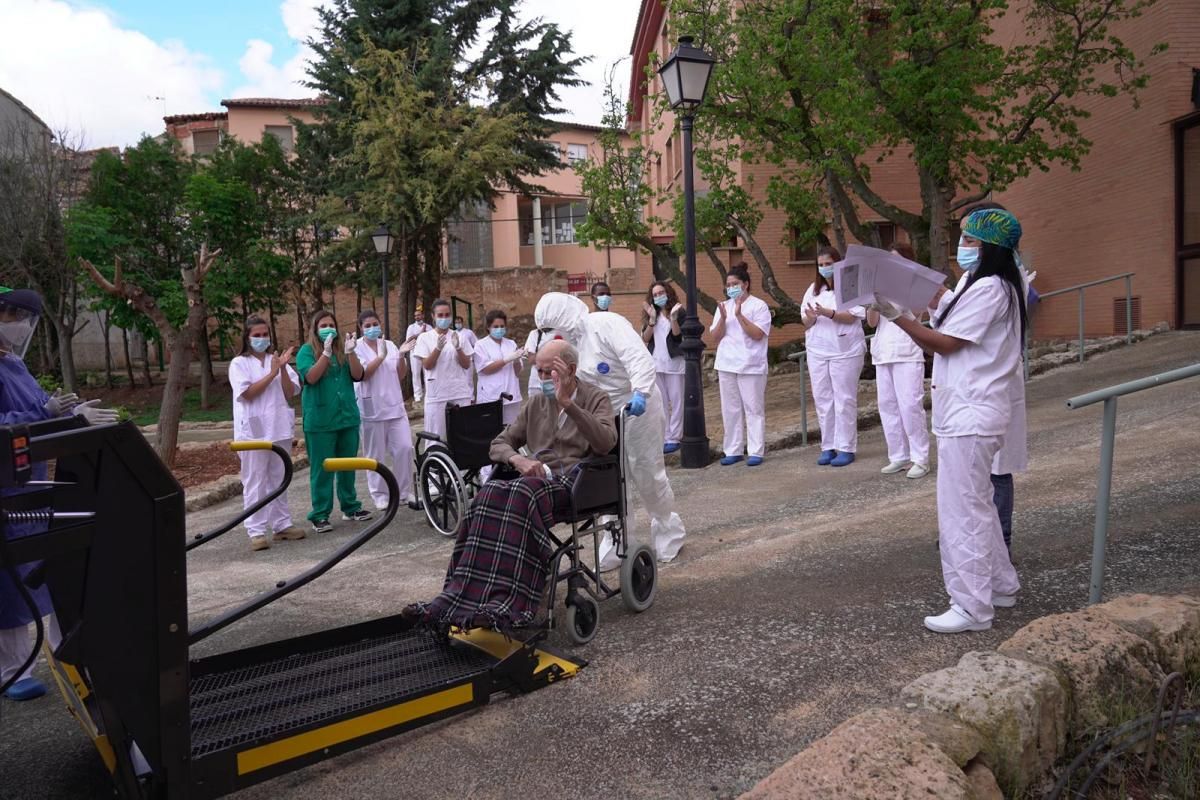 Cierre de la residencia covid Alfambra en Teruel