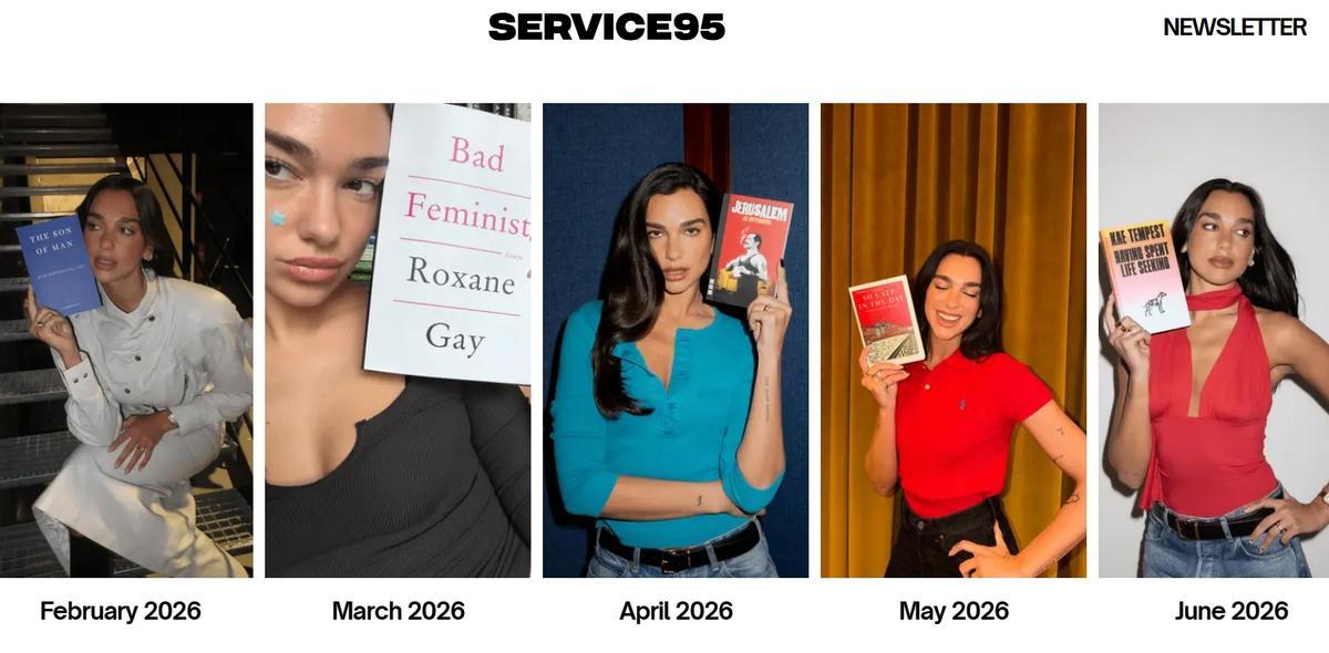 Los últimos títulos recomendados por Dua Lipa en su club de lectura 'on line'.