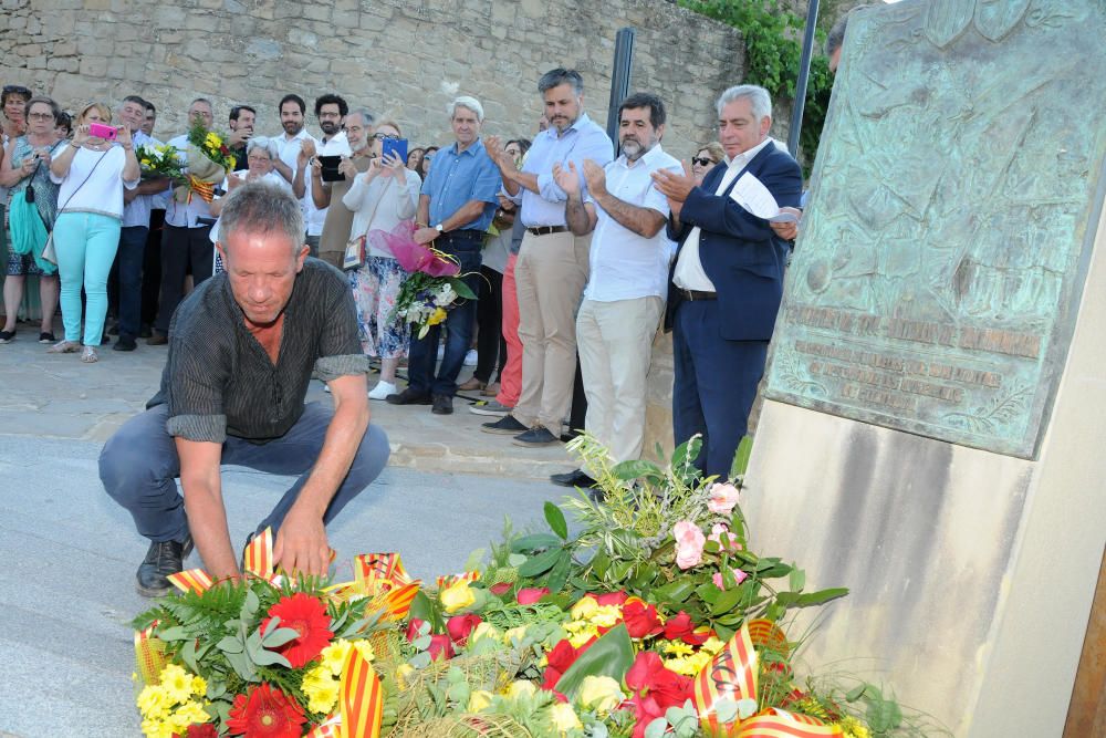 Commemoració de la Batalla de Talamanca i placa homenatge a Muriel Casals