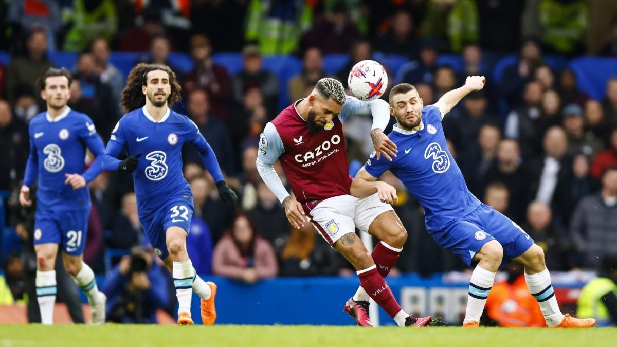 Imagen del choque entre el Chelsea y el Aston Villa