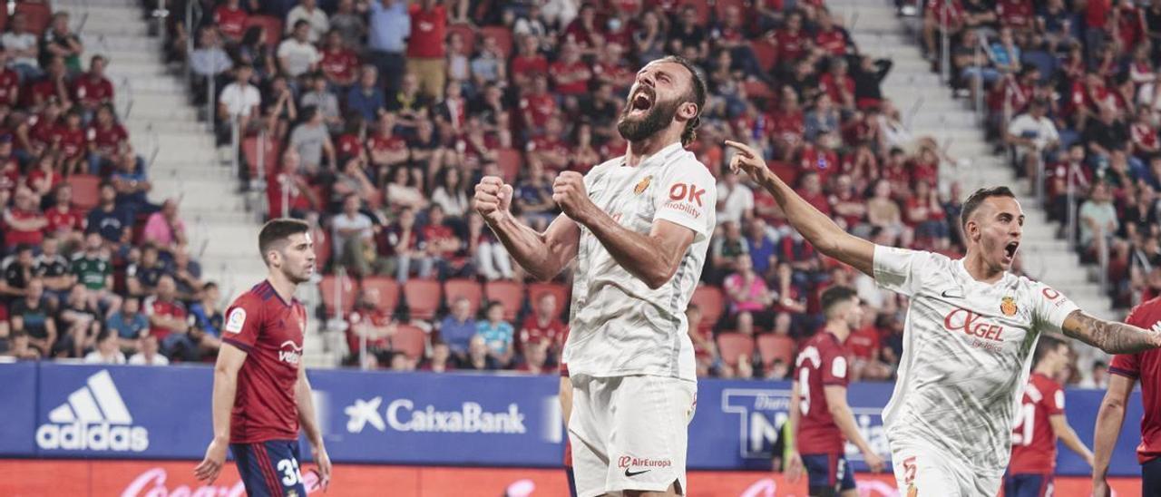 Muriqi celebra el decisivo gol de Grenier.