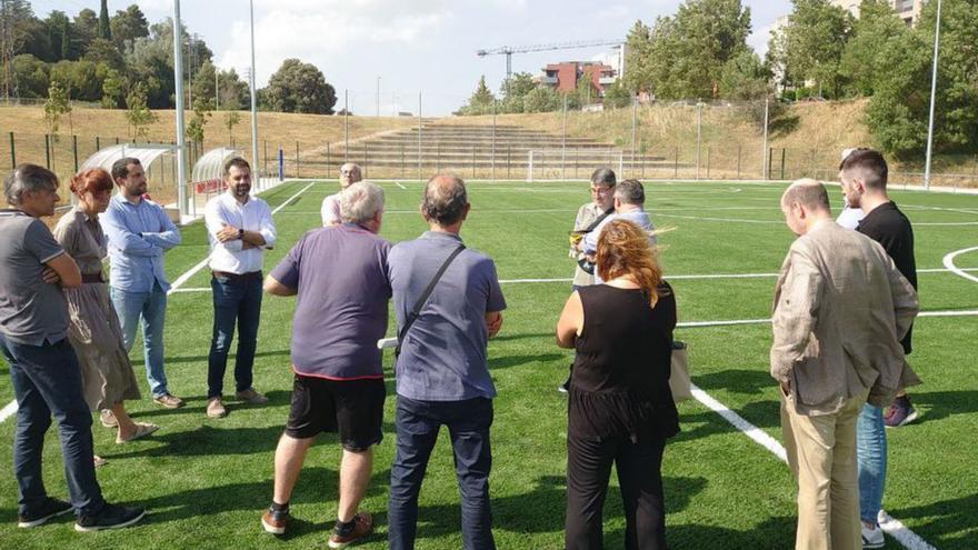 Recta final als camps de Germans Sàbat i Fontajau