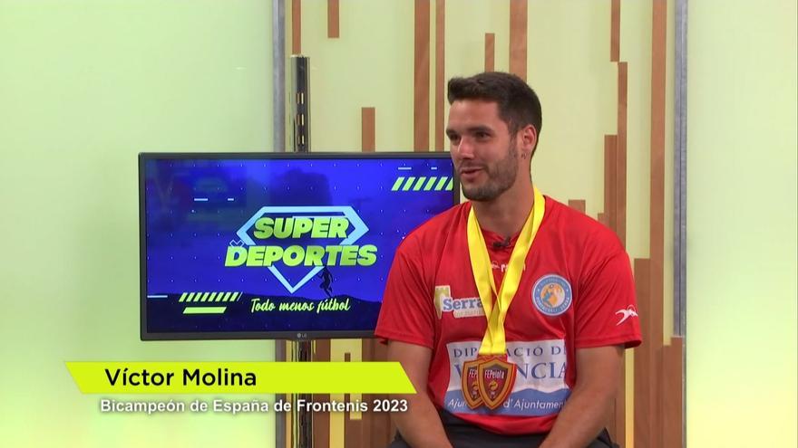 Víctor Molina,  campeón del mundo y bicampeón de España de Frontenis 2023