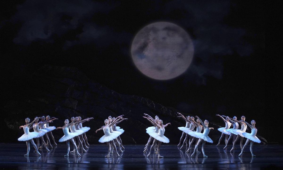 El lago de los cisnes.