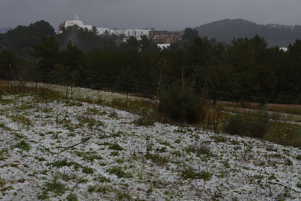 Nieve en Sant Miquel (Ibiza)