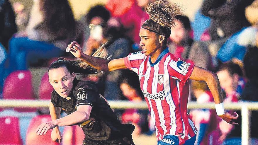 Una imagen del duelo entre el Atlético y el Valencia CF