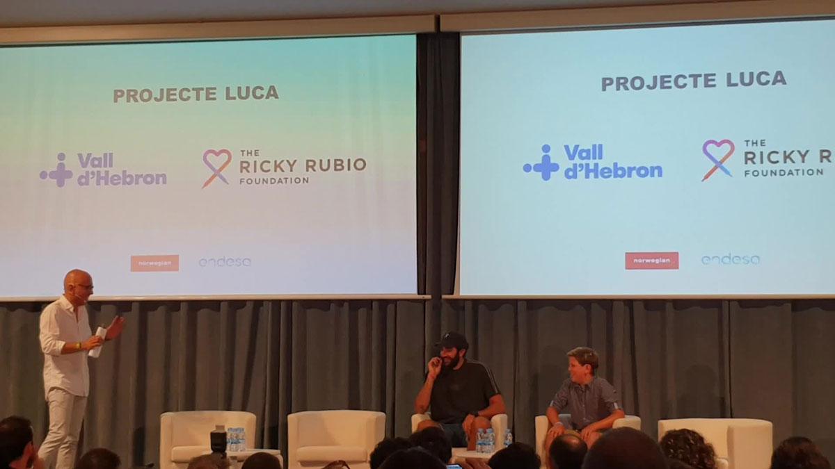 Ricky Rubio presenta el 'Proyecto Luca', que apoya a niños con cáncer