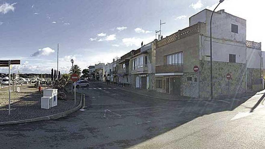 Viviendas afectadas por los desalojos en la zona del Pla de sa SÃ­nia de Portocolom.