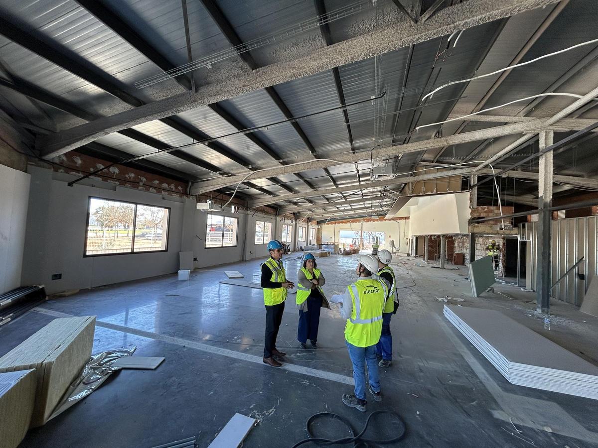 Las autoridades municipales han visitado esta semanas las obras.