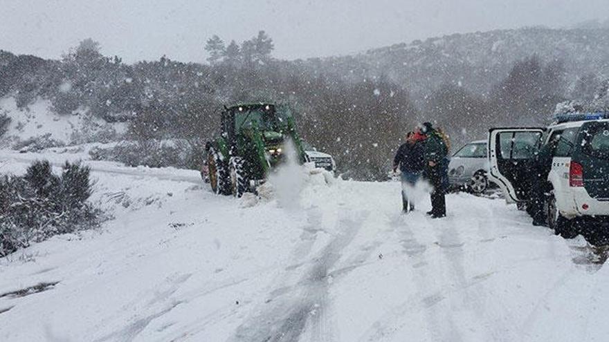 Nevada en la zona de Muíños, en Ourense // Iñaki Osorio