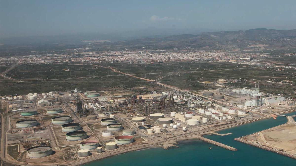 Imagen de archivo aérea de la zona del polígono del Serrallo de Castelló.