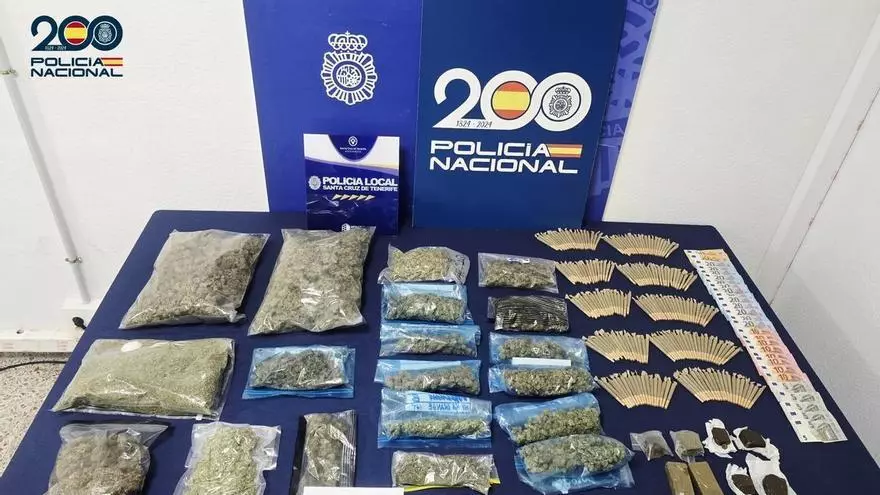 La Policía Nacional desmantela un punto de venta de drogas