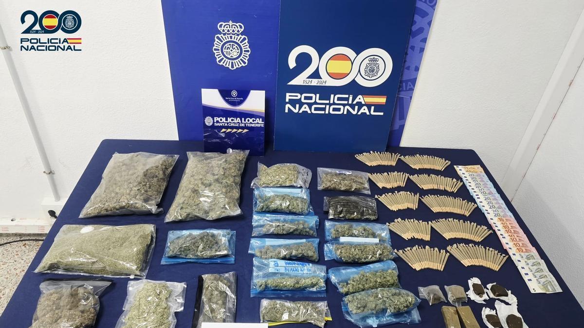 La Policía Nacional desmantela un punto de venta de drogas