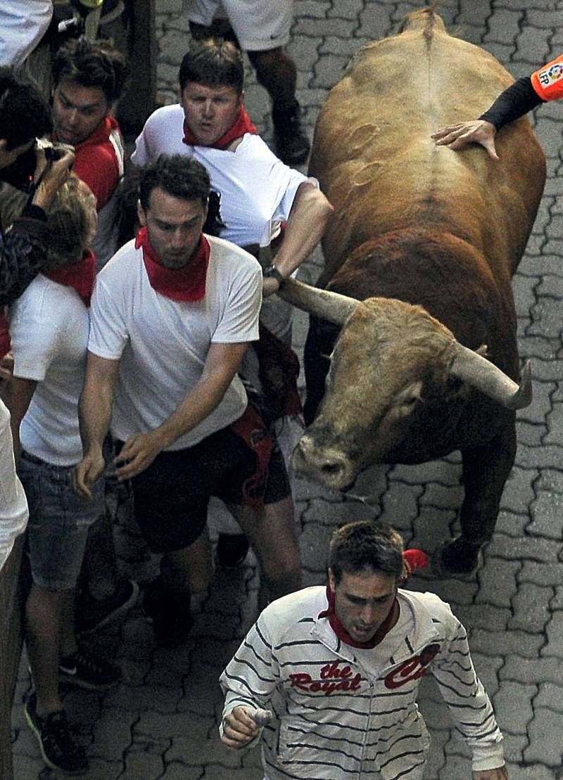 Penúltimo encierro de las fiestas de San Fermín