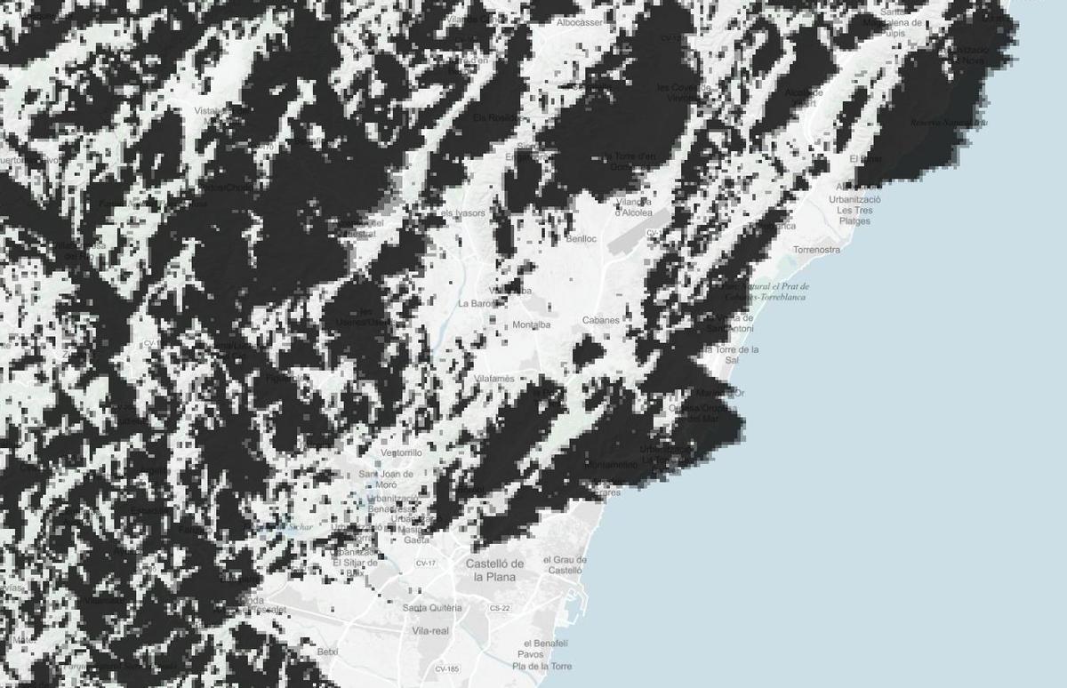 El relieve afecta y mucho a la hora de poder ver el eclipse con total claridad.