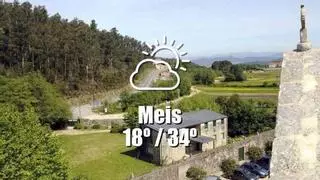 El tiempo en Meis: previsión meteorológica para hoy, lunes 17 de agosto