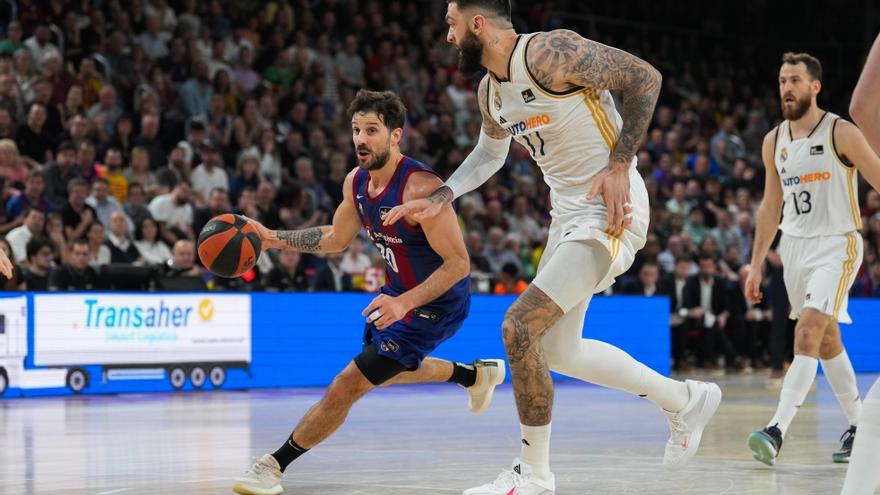 85-79. El Barça sabe sufrir para derrotar al Madrid bajo la batuta de Laprovittola