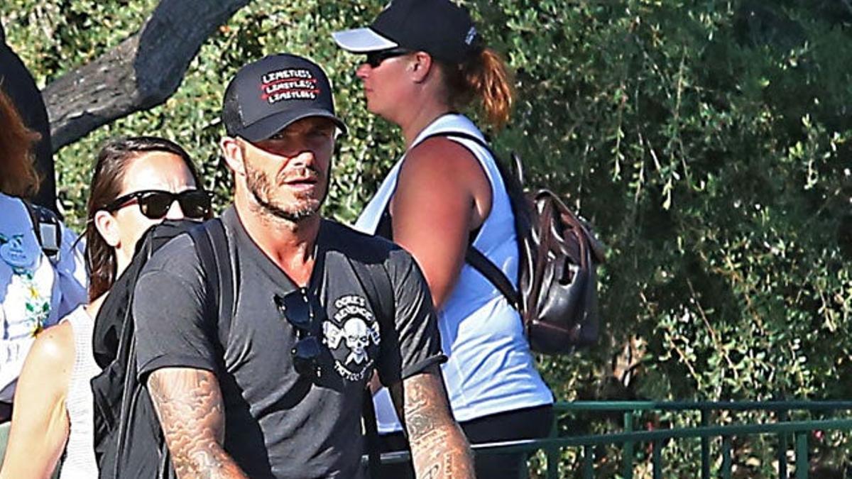 La familia Beckham se va a pasar el día a Disneyland