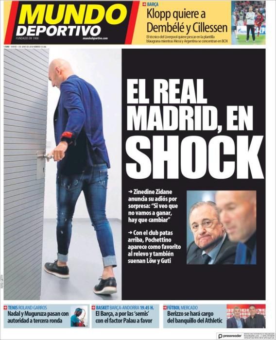 Portada MUNDO DEPORTIVO viernes 1 de junio 2018