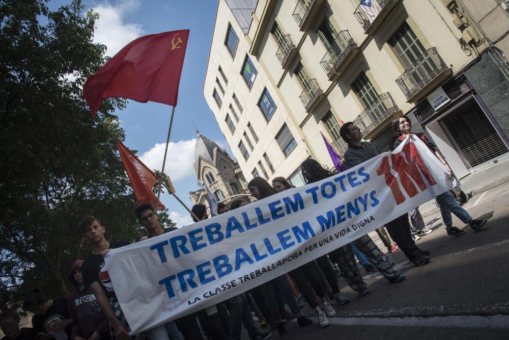 Manifestació de l'1 de maig a Manresa