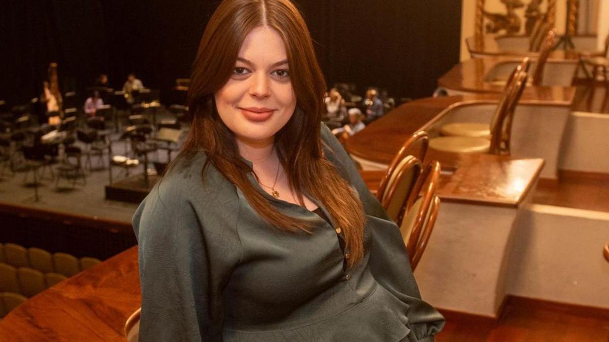 Sabrina Gárdez, en el teatro Colón. |  Casteleiro