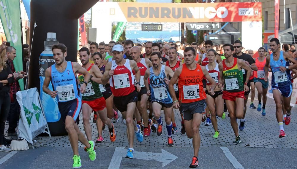 Nuno Costa y Ester Navarrete triunfan en la Vigo +