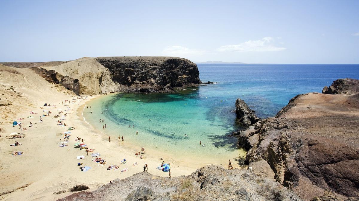 Playa de Papagayo, en Lanzarote.