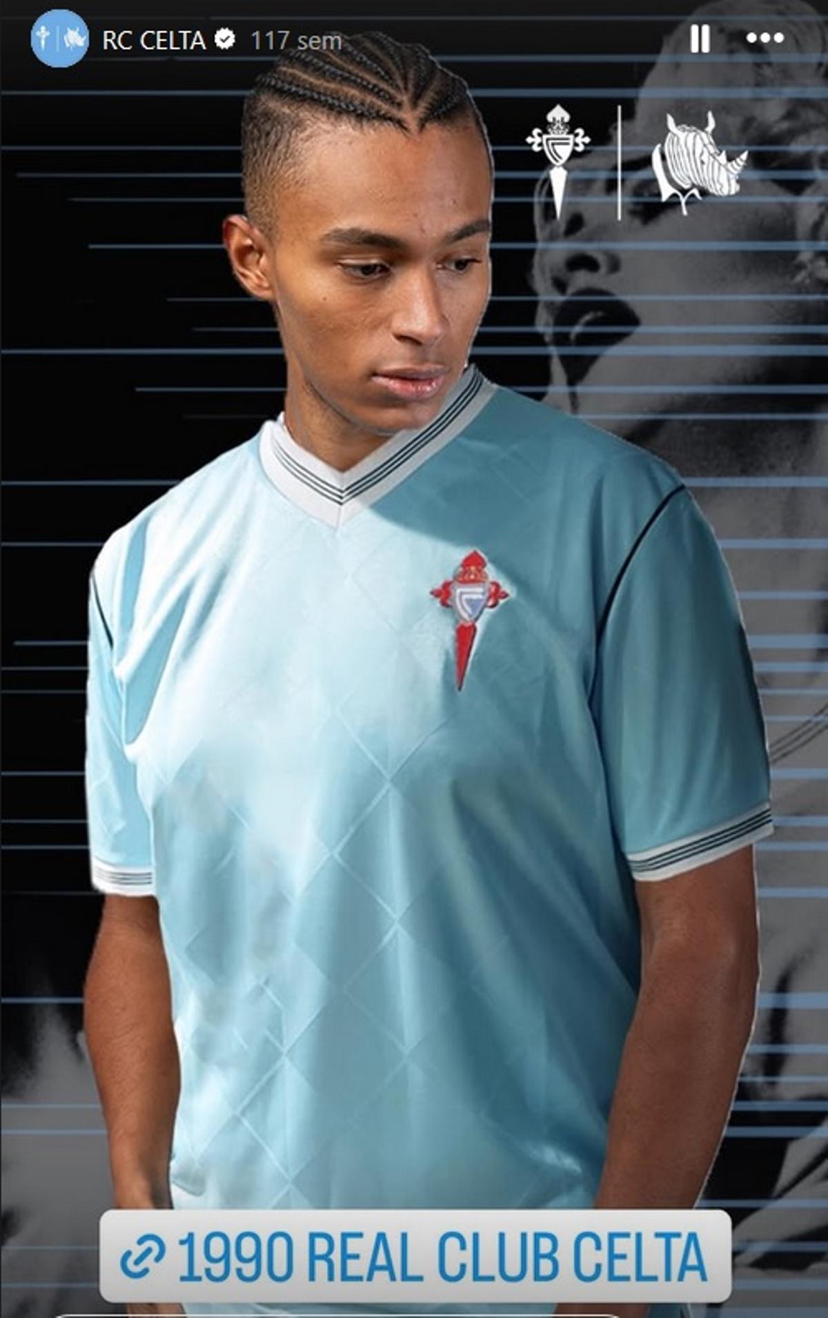 Camiseta retro del Celta de 1990.