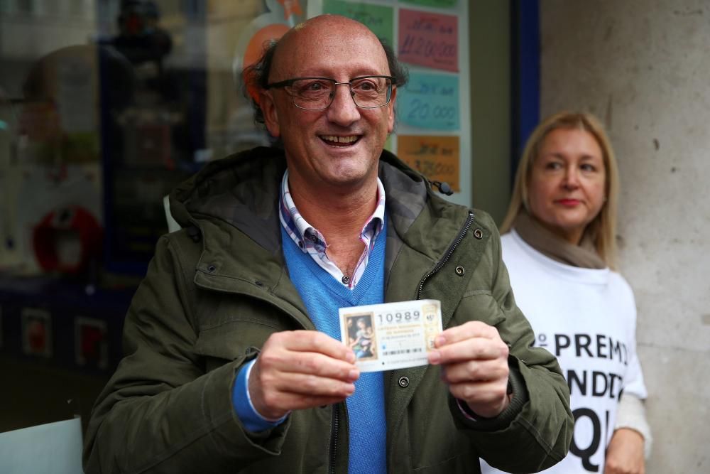 Un agraciado con el segundo premio de la Lotería de Navidad.