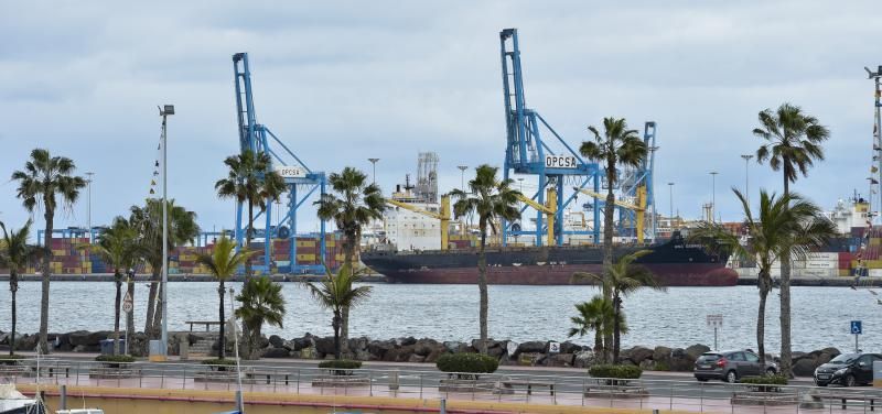Actividad en el Puerto de Las Palmas de Gran Canaria