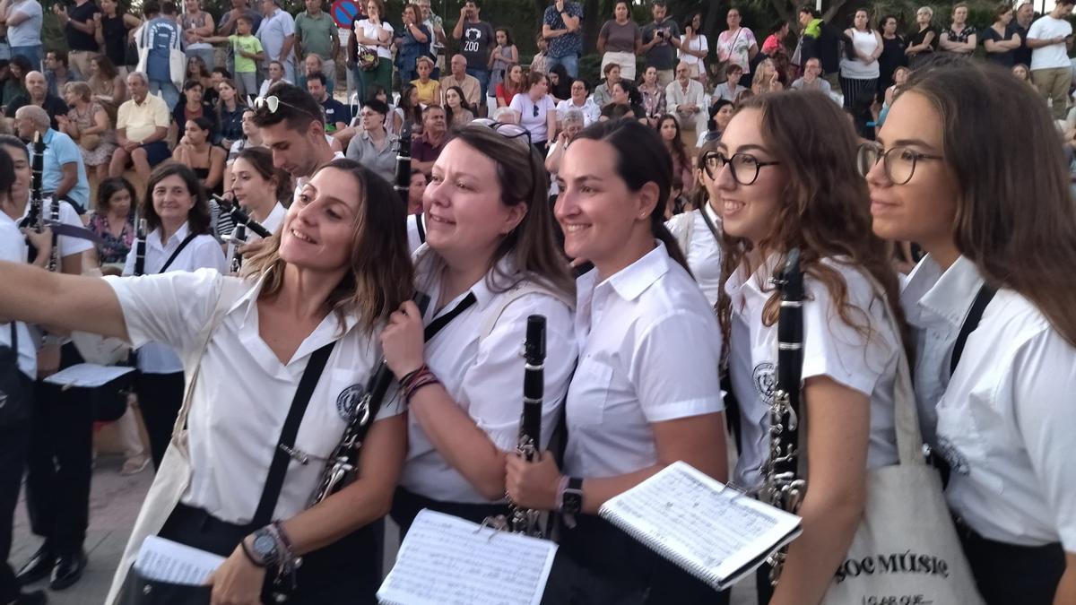Músicas que han participado en el encuentro comarcal y en la interpretación de "Xàbia", el gran pasodoble de Salvador Salvà