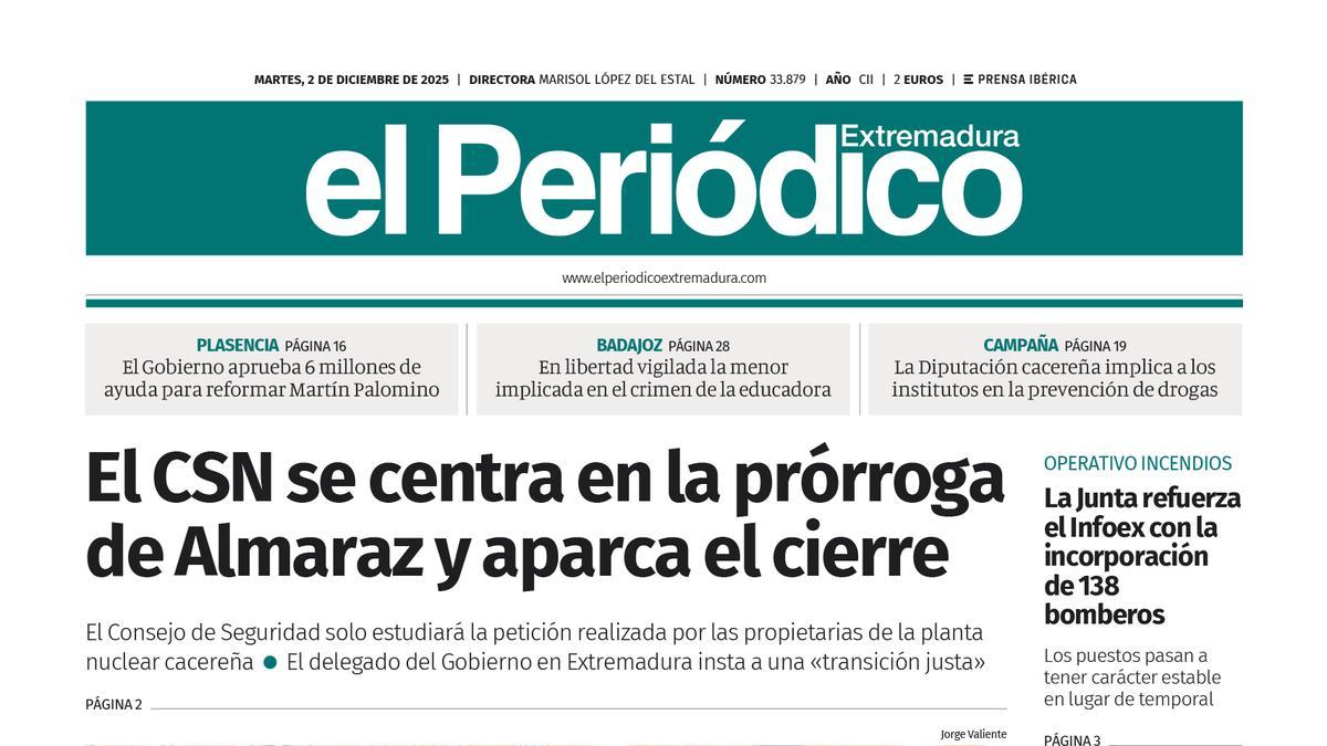 Consulta la portada correspondiente al día 2 de diciembre de 2025