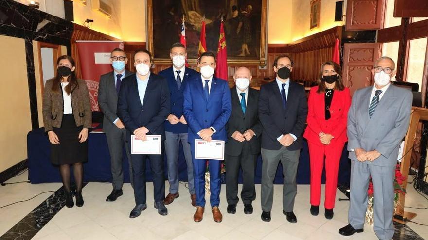 Tres proyectos vinculados a las Ciencias de la Salud de la Universidad de Murcia reciben en el Ayuntamiento de Caravaca los ‘Premios a la Investigación’ de la Fundación Robles Chillida