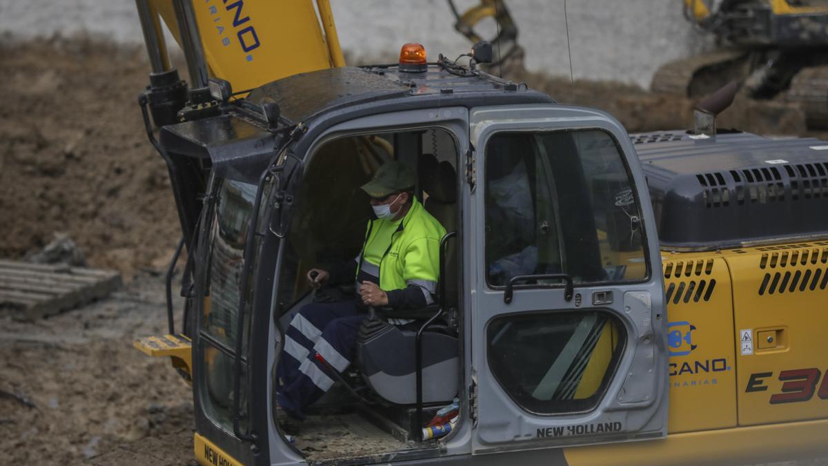 Un trabajador de la construcción.