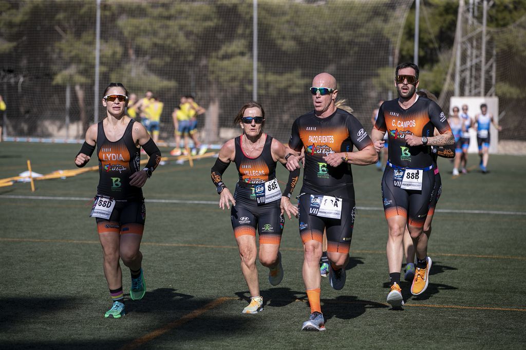 Duatlón en el campo de fútbol de Archena