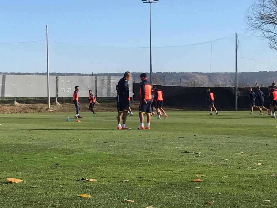 Entrenamiento de la UD Las Palmas en Huesca